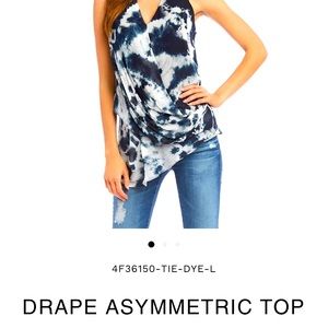Fifteen Twenty asymmetrical drape top